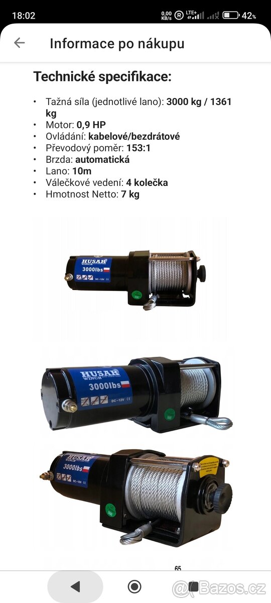 Elektrický naviják