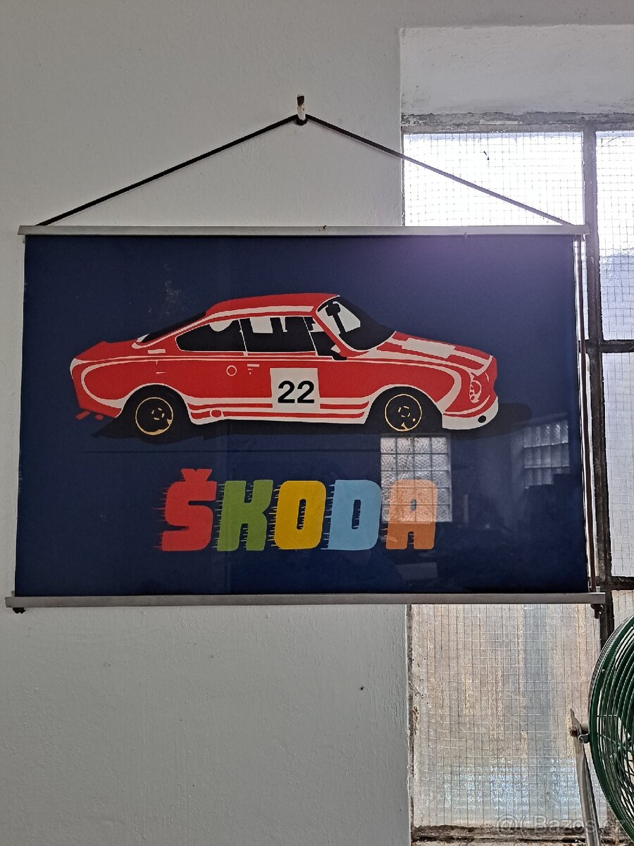 Retro obraz škoda 130 RS