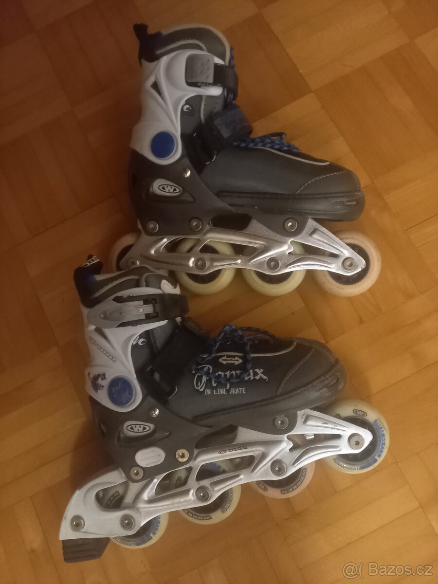 Inline brusle kolečkové - dětské - roztahovací - 29-32