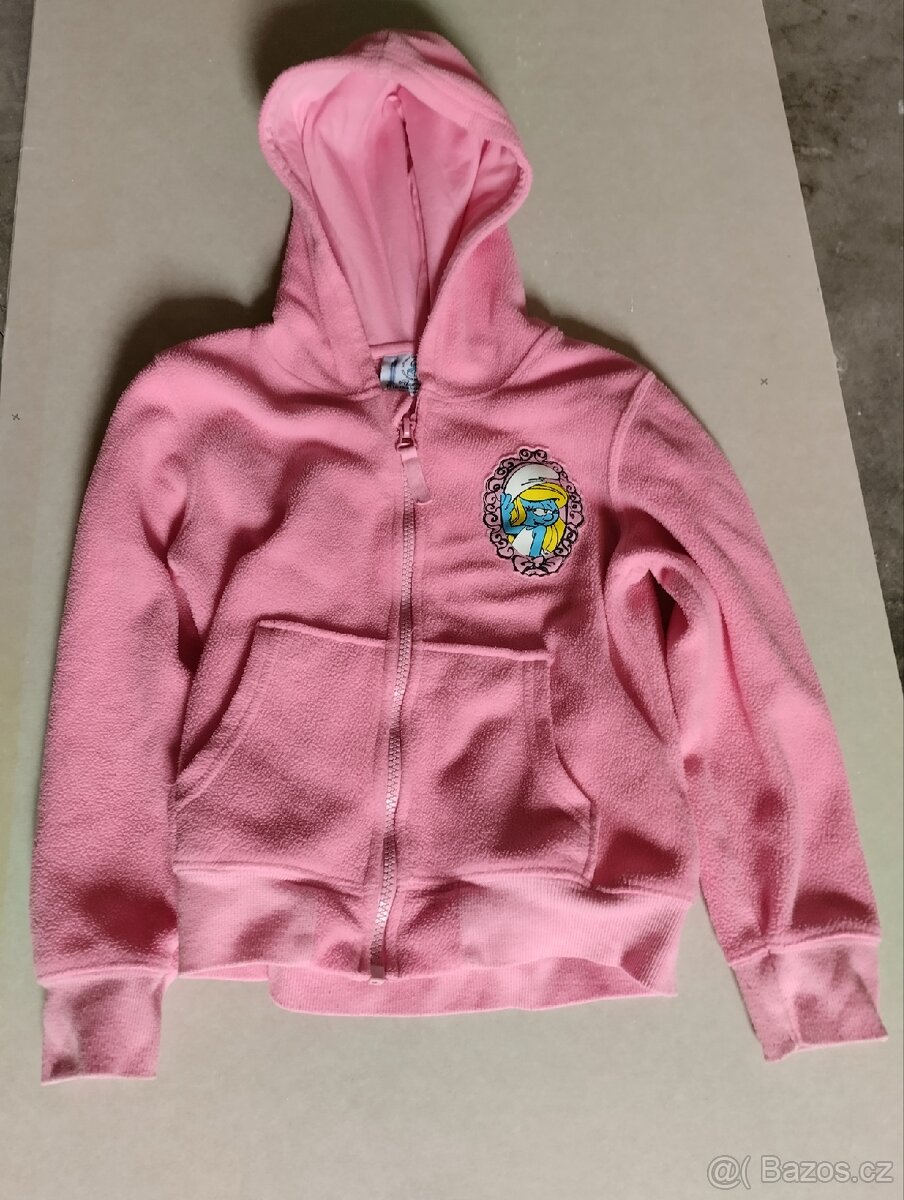 Fleecová mikina Šmoulinka