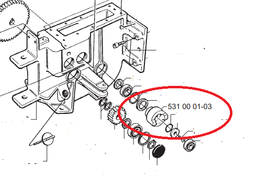 Hnací kameny na železný kůň Husqvarna, Johnsered atd