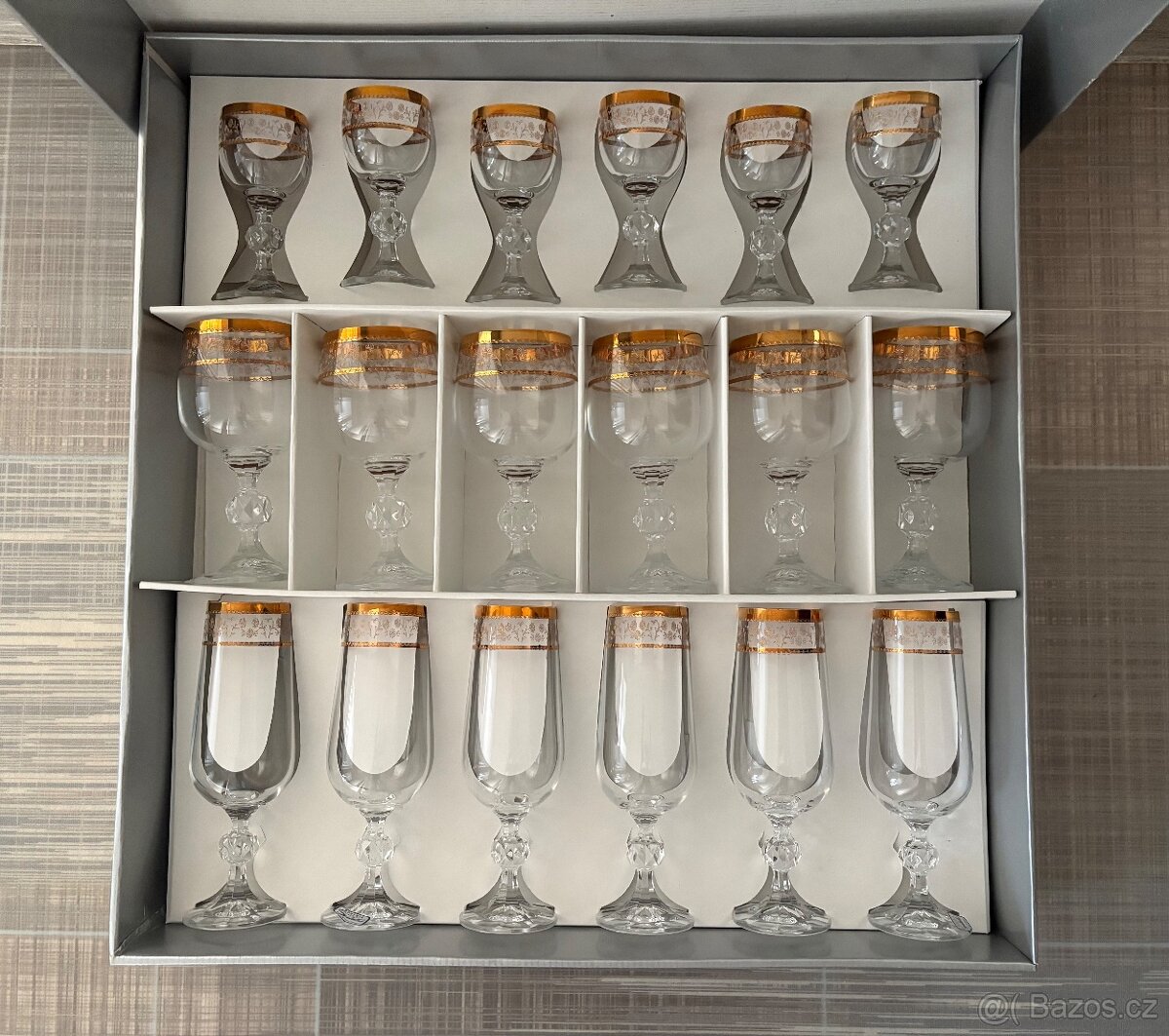 Slavnostni set sklenic zn.Crystalex