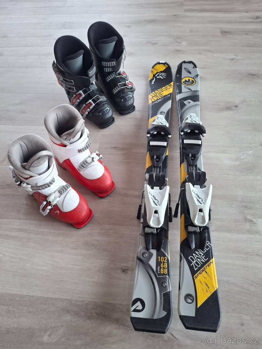 Detské lyze a boty na lyze