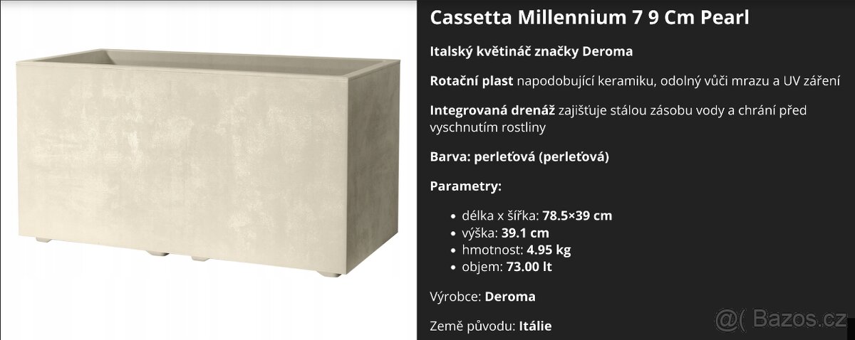 Velké Květináče -Ttruhliky sam. zavlažovací