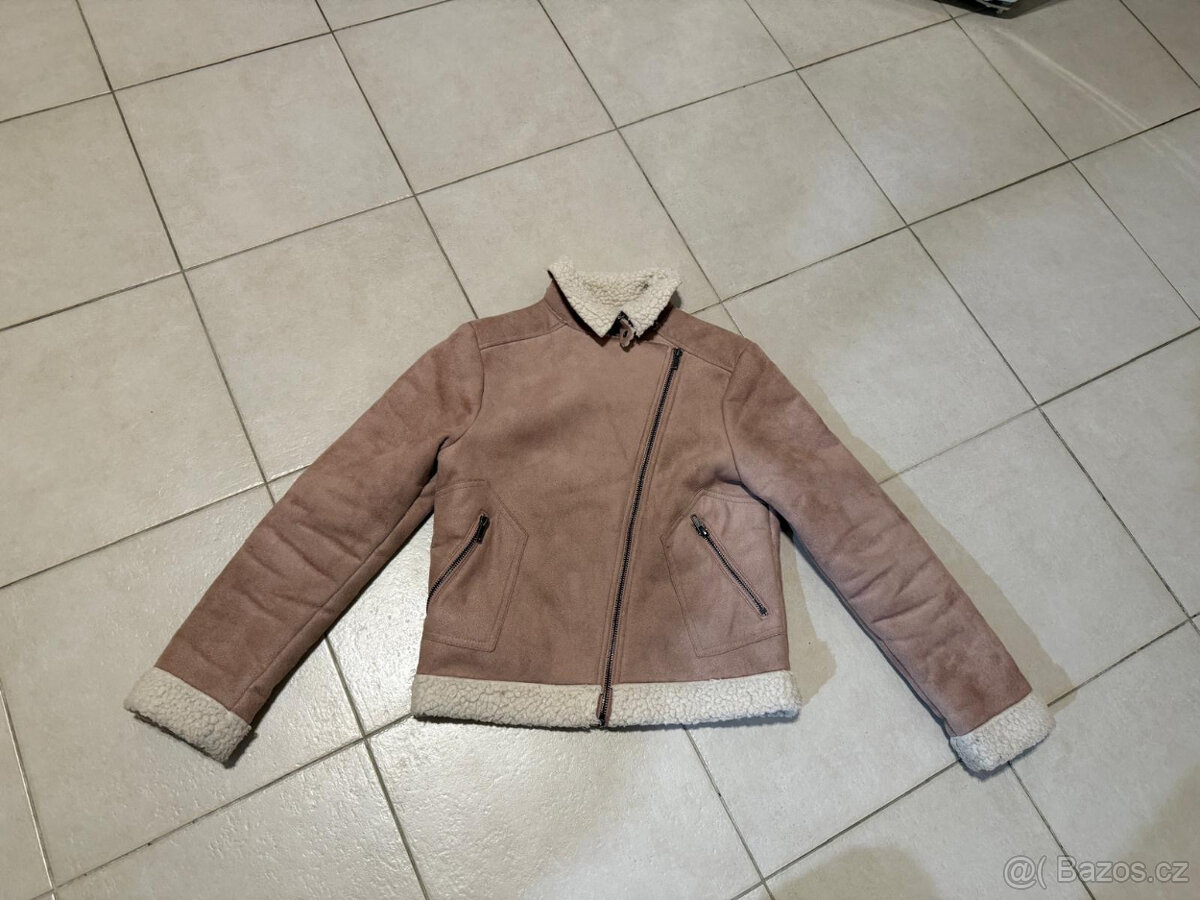 Dívčí bunda - kožíšek vel. 152