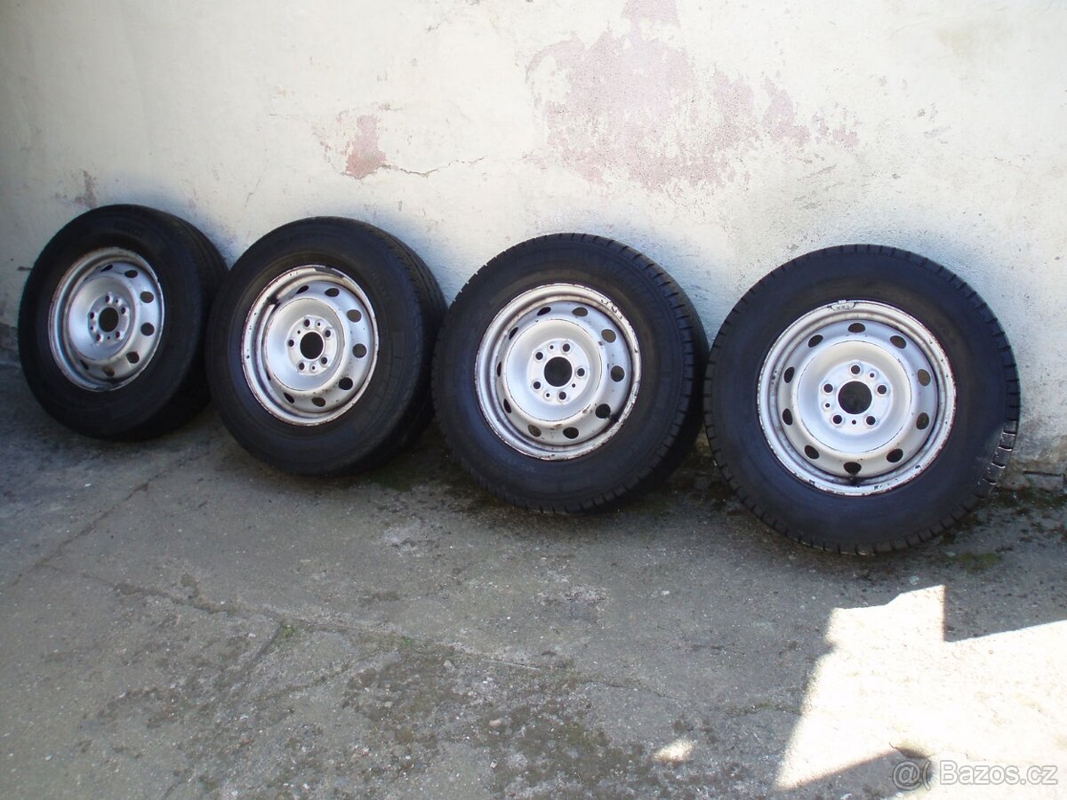 Disky + letní pneu 215/70R15C na BOXER, DUCATO, JUMPER