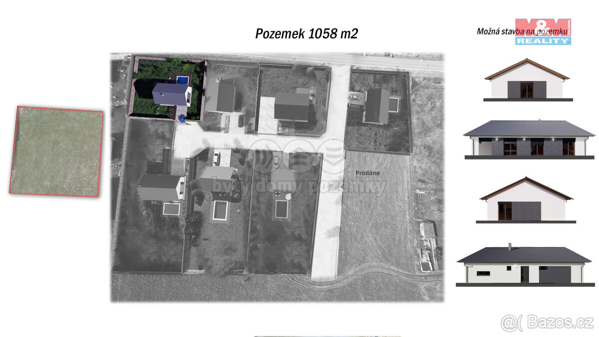 Prodej pozemku, 1058 m², Sedlčany
