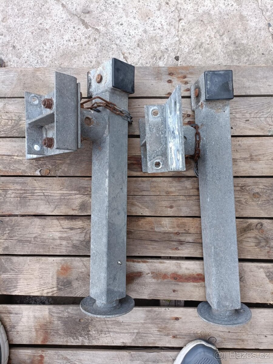2x Podpěrná noha - otočná, přivěs Agados Dona
