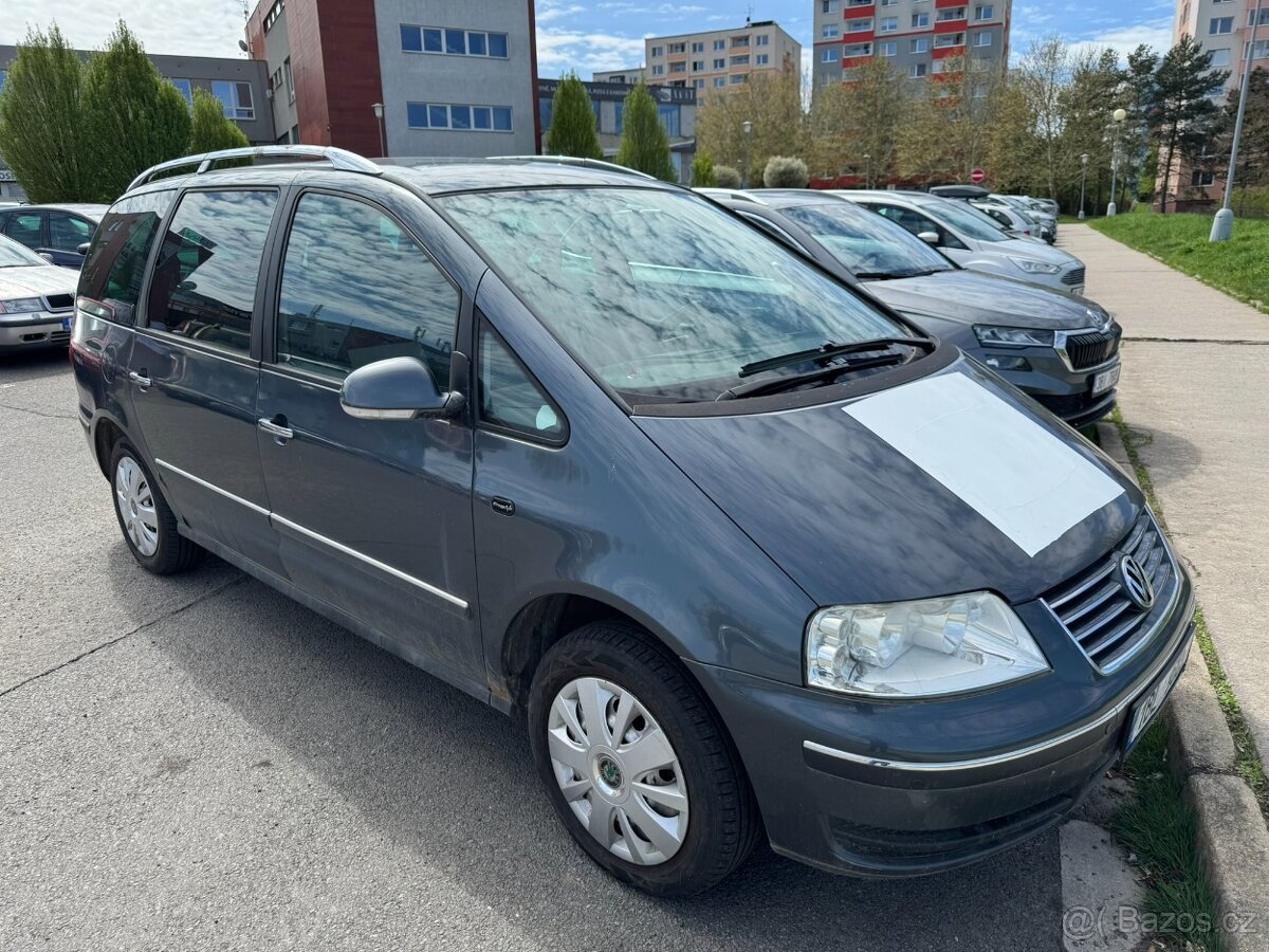 VW SHARAN, 2.0TDI 103kw, 2007, 7míst, Oprava, číst