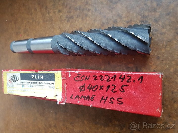 Stopkové frézy ČSN 222142.1-40x125