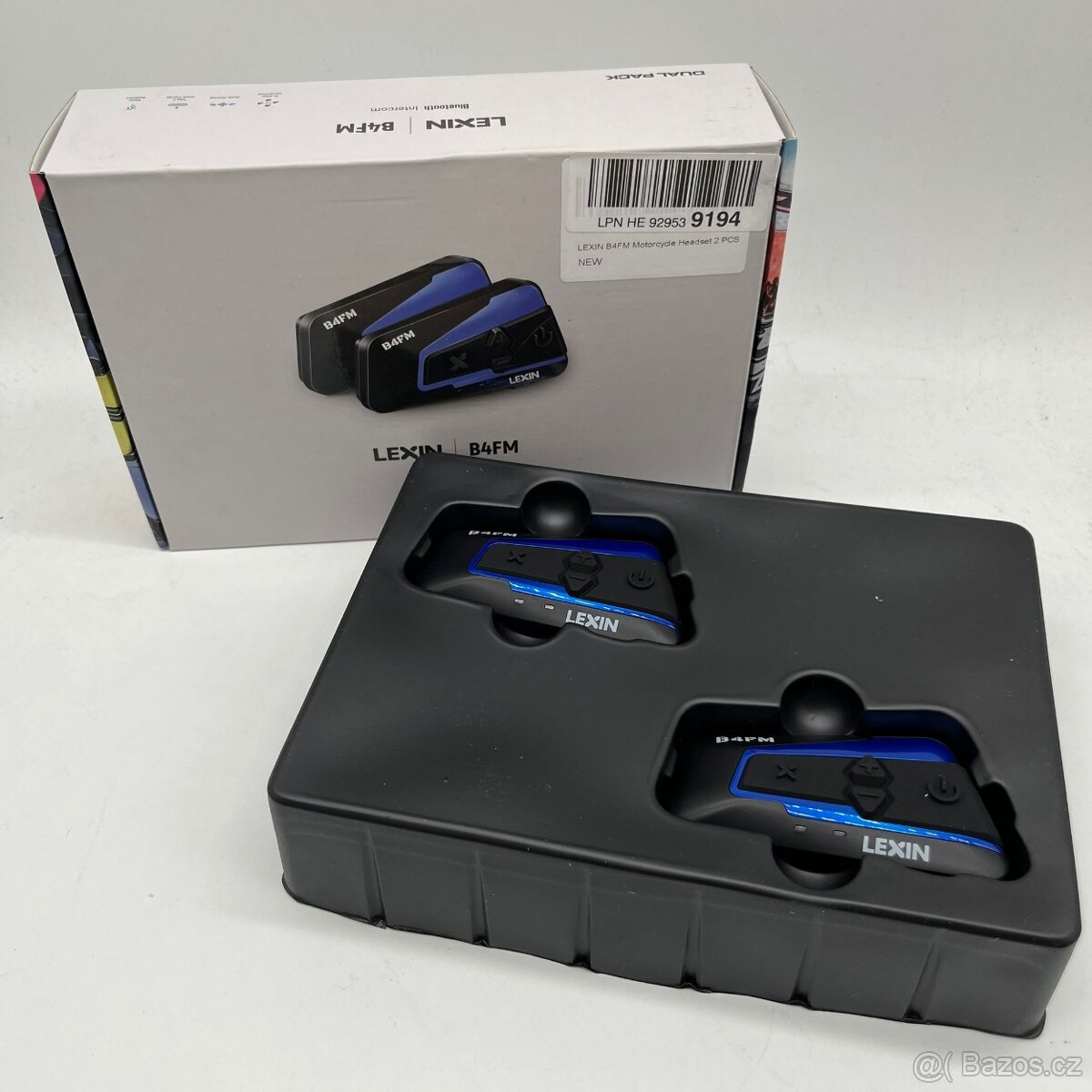 Sada 2ks interkomů Lexin B4FM-X Bluetooth 5.0 / IP67 USB-C