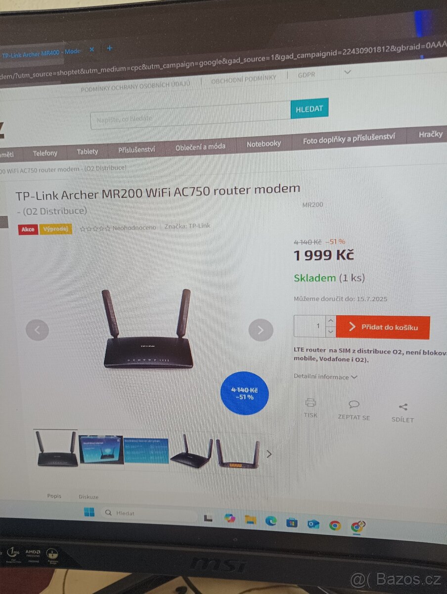 TP-Link Archer MR200 WiFi AC750