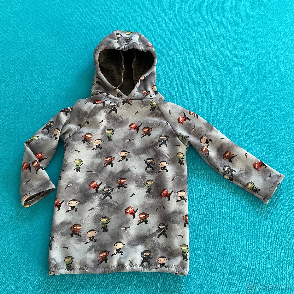 NOVÁ- Handmade teploučká mikinka- 110/116