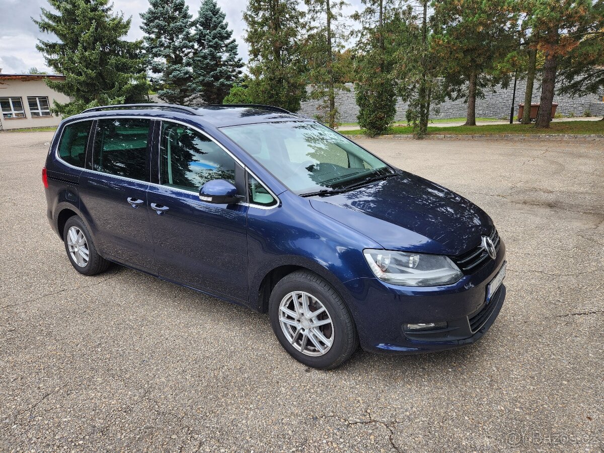 VW Sharan 2.0TDI 103kW rok 2013, 7 míst Navigace Rozvody