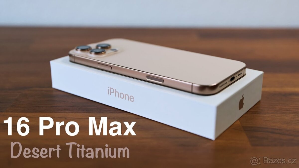 iPhone 16 Pro Max 512GB Desert Titanium - jako nový, záruka