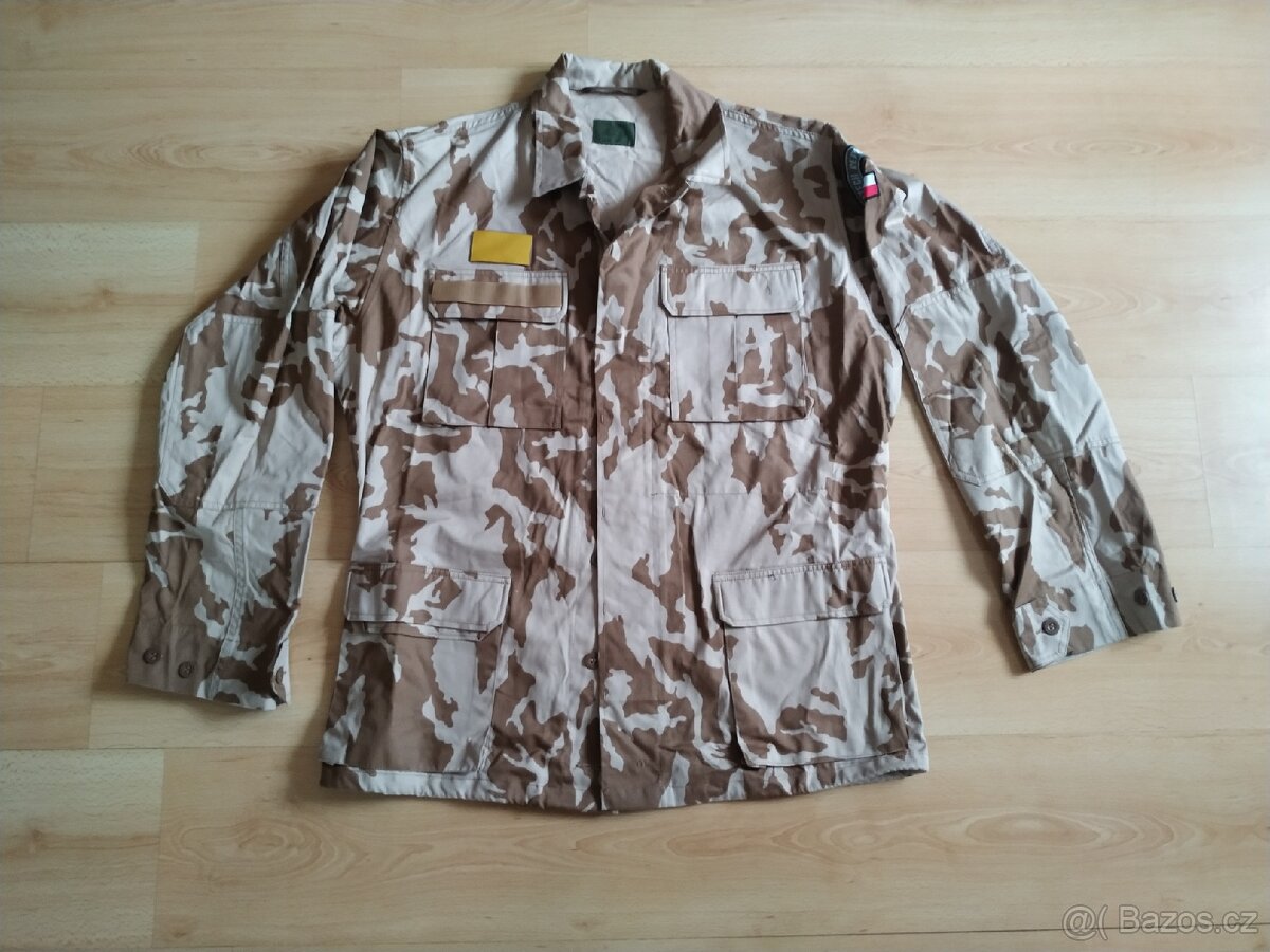 Vojenská letní maskáčová blůza, hnědý (pouštní) potisk.