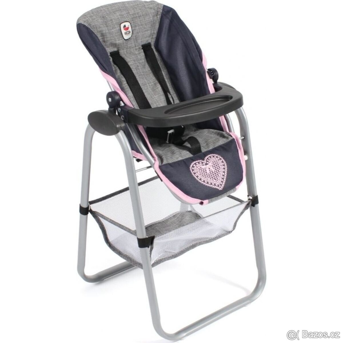 JÍDELNÍ ŽIDLIČKA a nosítko pro panenky, 2 v 1, zn.Bayer