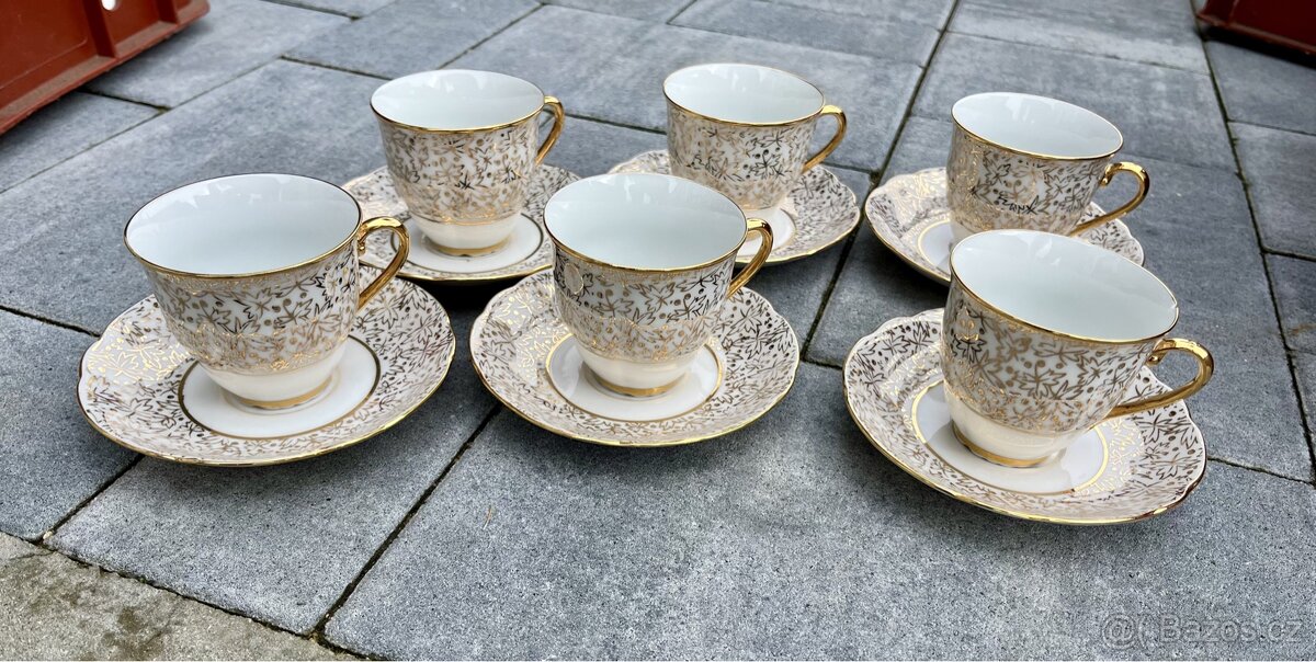 Sady na čaj porcelán