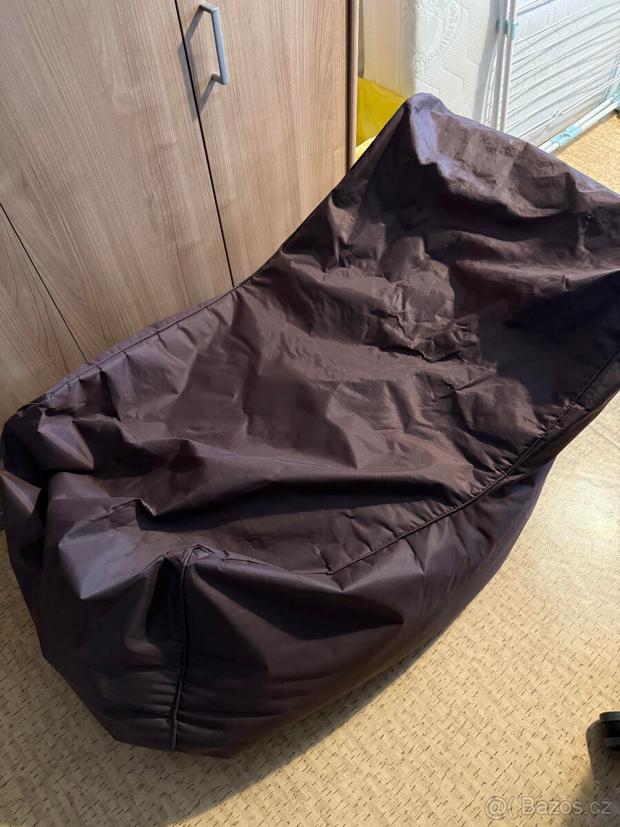 Tulivak, sedací vak hnedý