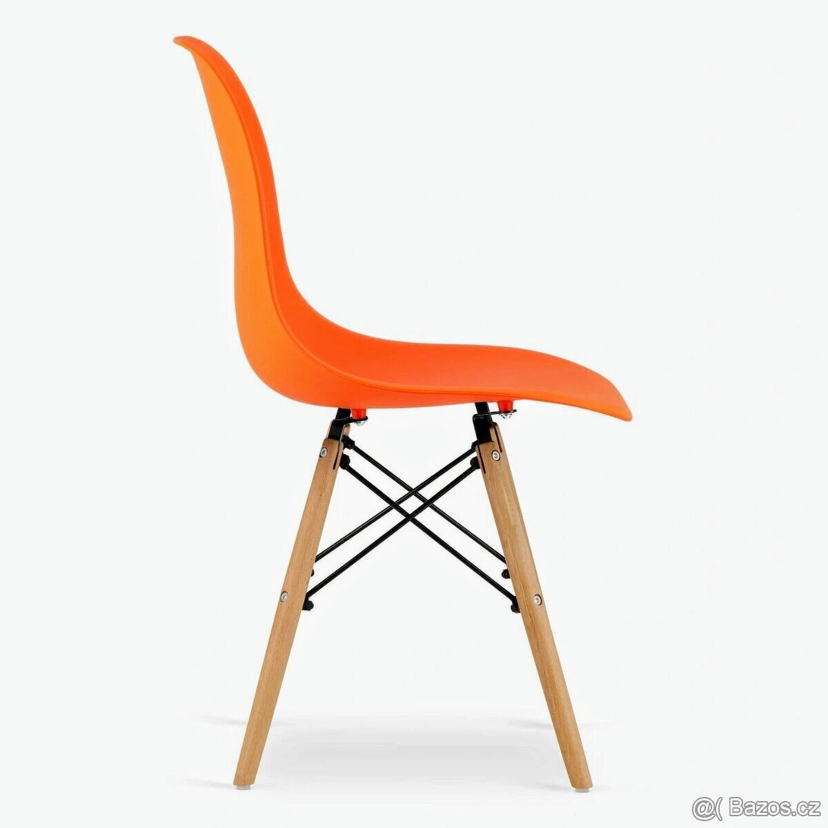 Oranžová a růžová židle