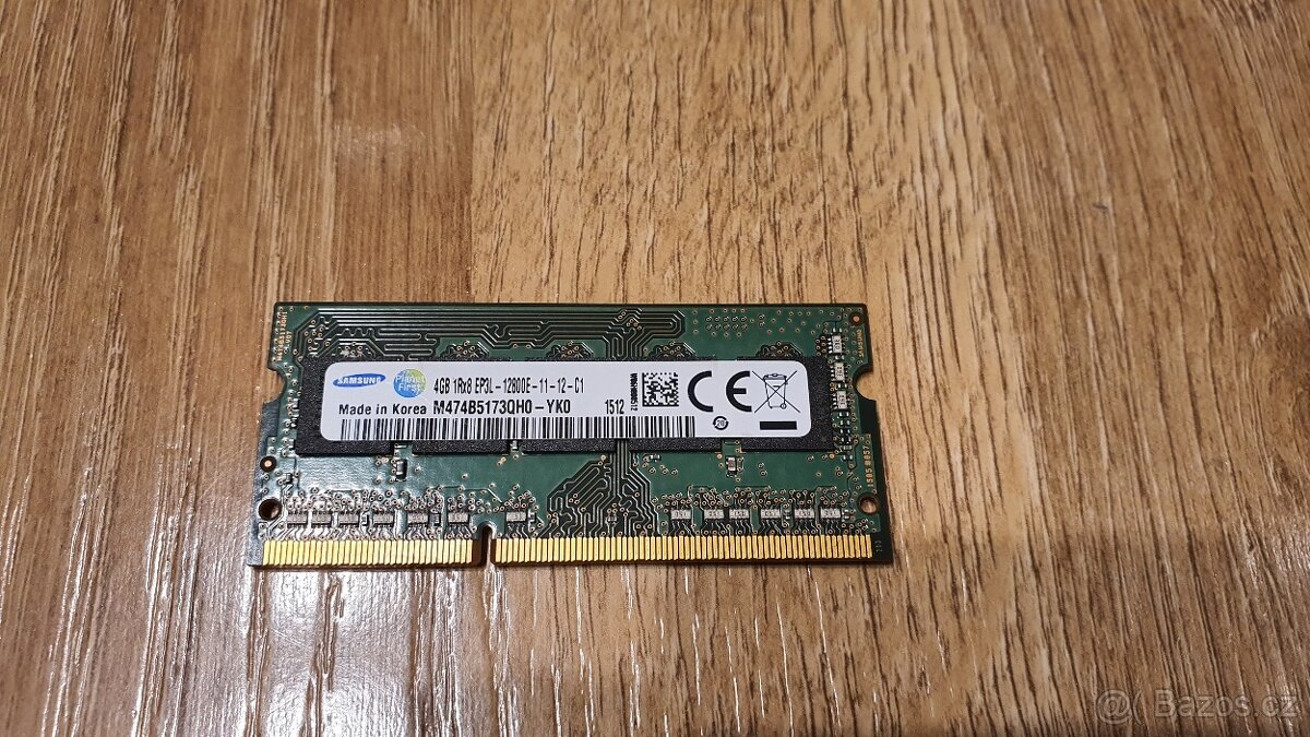 Paměť RAM Samsung 4GB DDR3L ECC