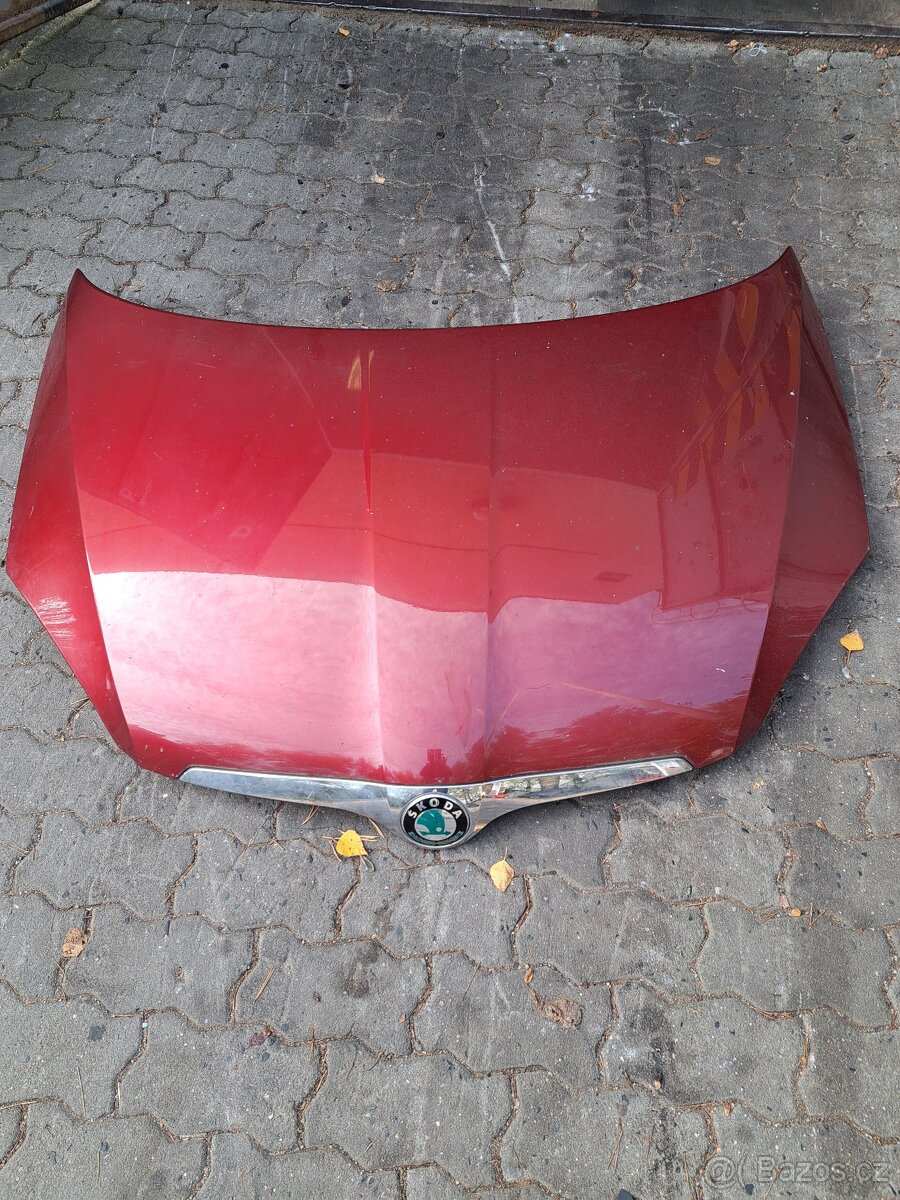 Škoda Fabia II kapota 9892, zadní nárazník + senzory