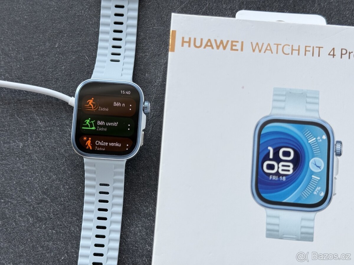 Huawei Watch Fit 4 Pro, modrá barva, top stav