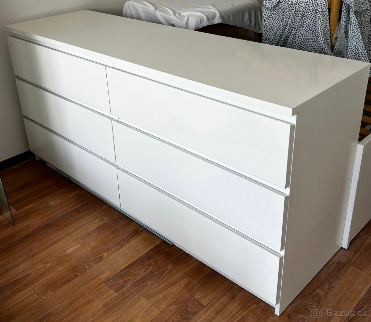 Komoda MALM se 6 zásuvkami, bílá - IKEA