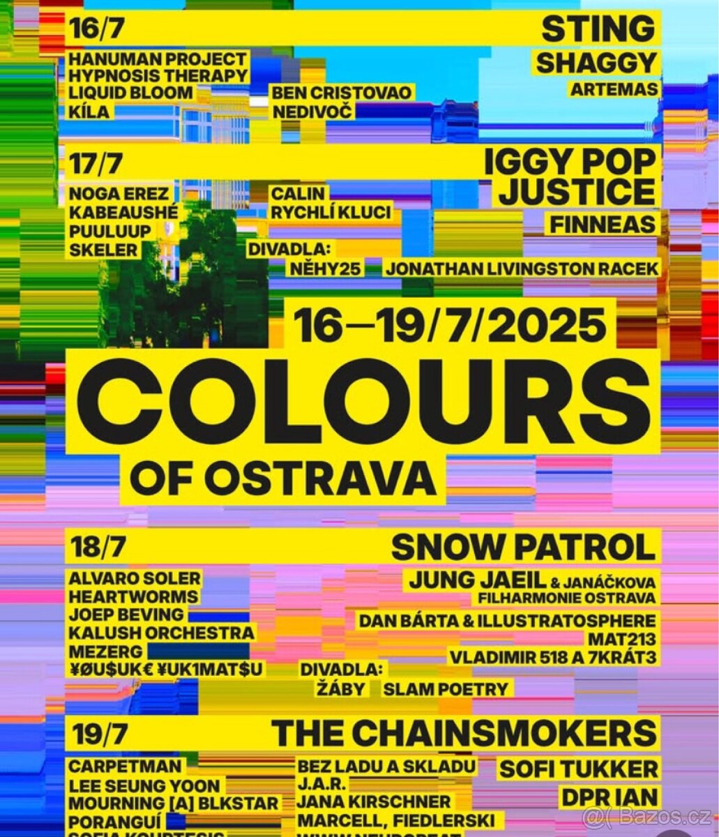Colours of Ostrava - celofestivalové vstupenky.