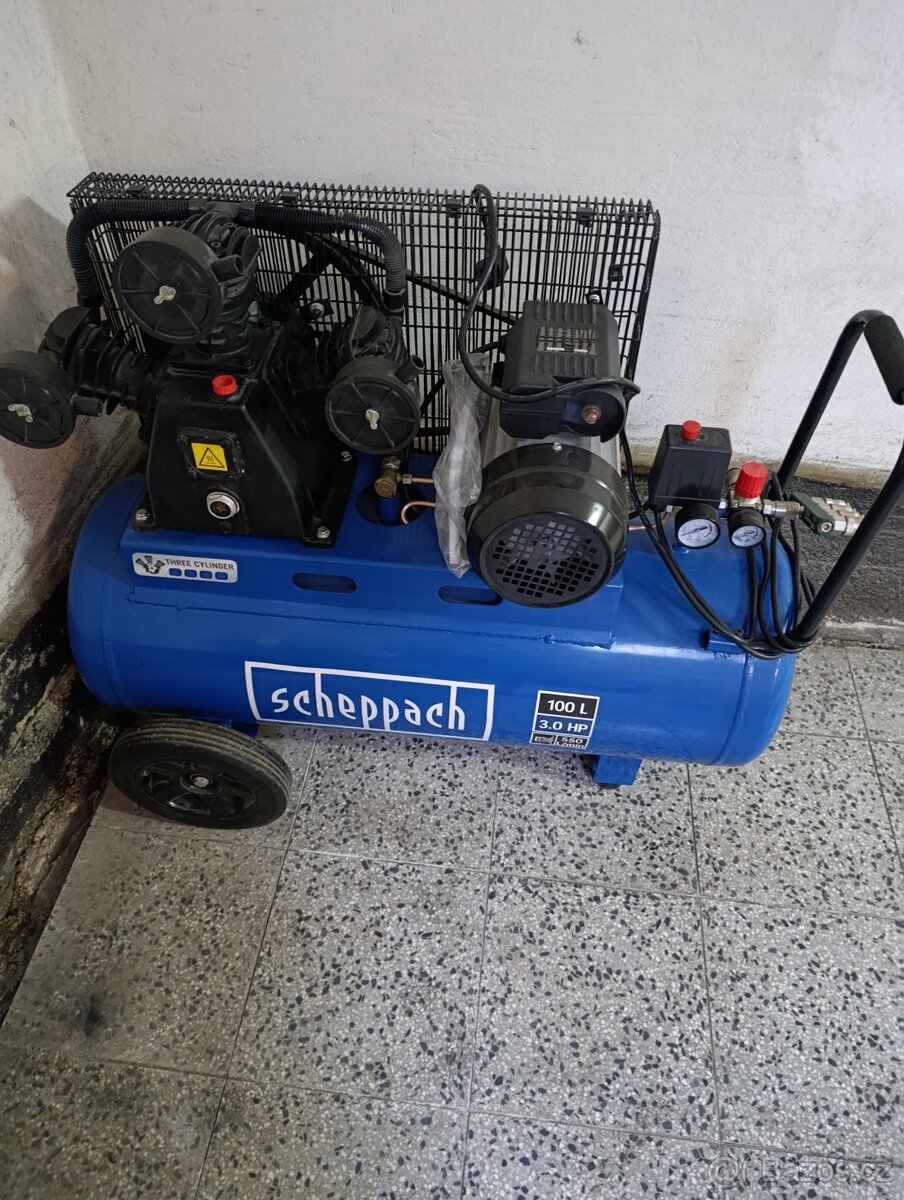 Třípístový kompresor Scheppach
