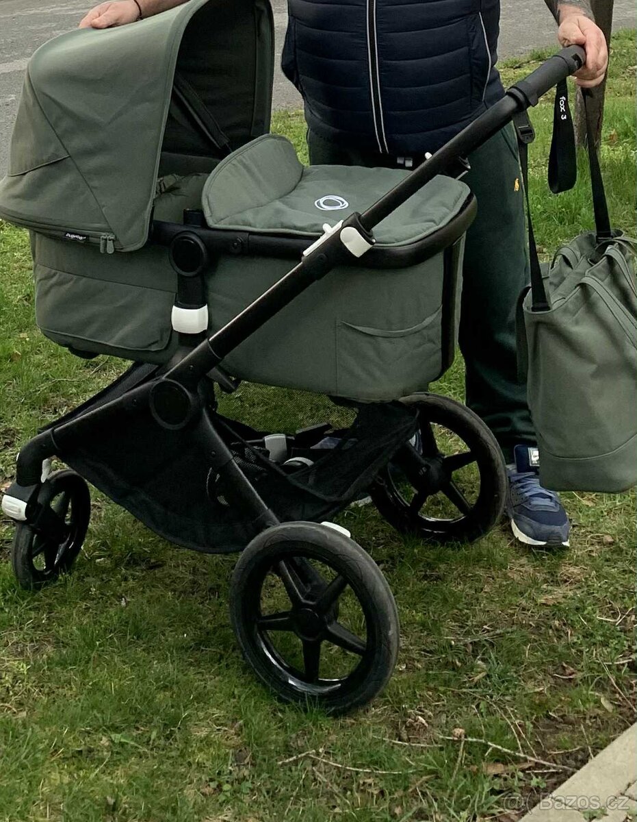 Prodám Bugaboo Fox 3 complete Black/forest Green-fore