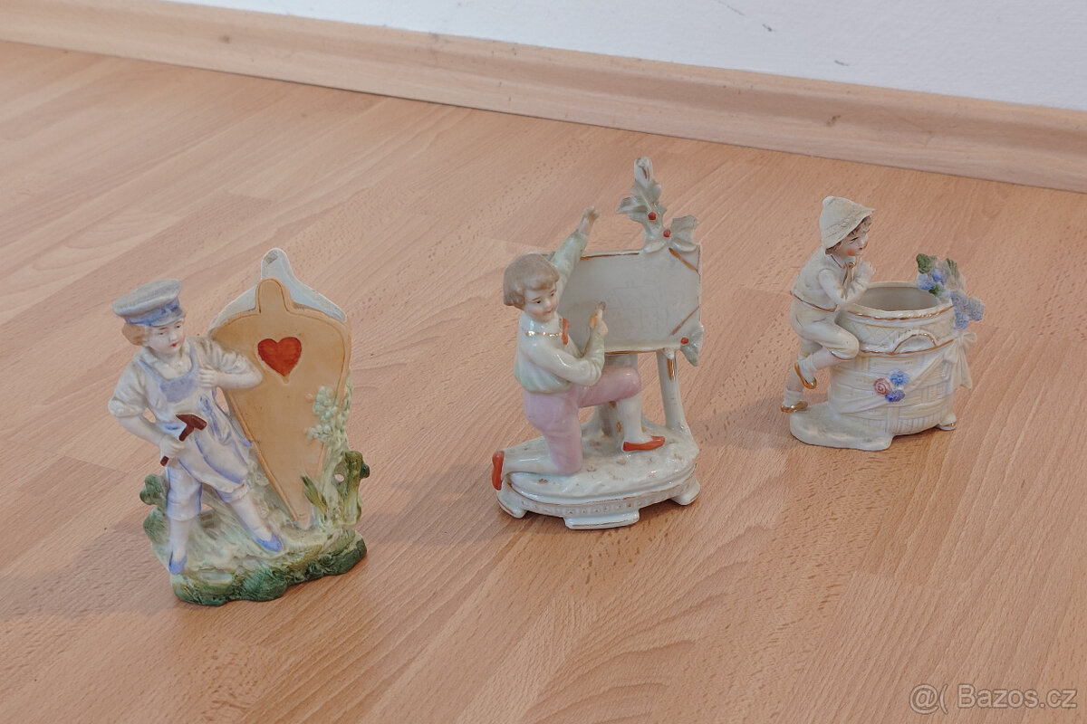 Porcelánové sošky - 3ks