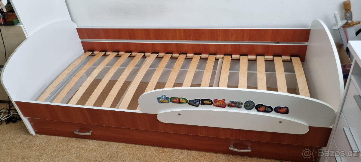 Dětská postel LUKI 180 x 80 cm s roštem + šuplík + matrace