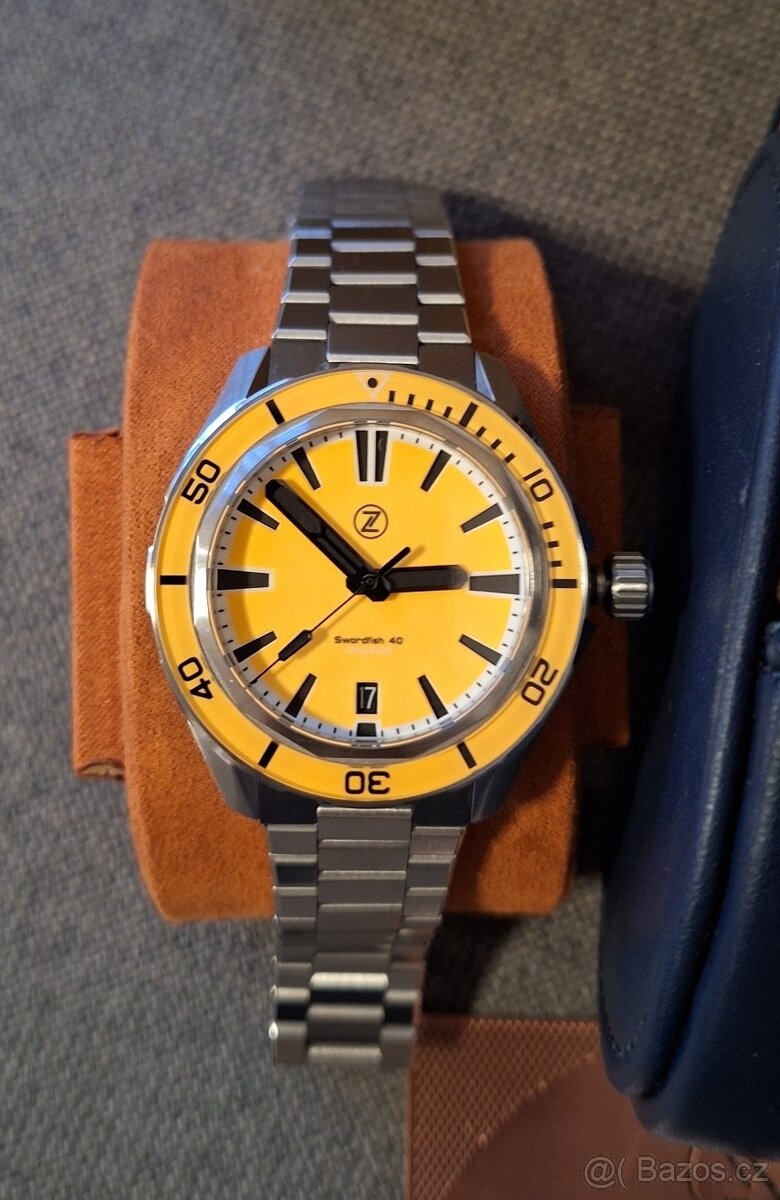 Zelos Swordfish Amber Orange 40mm
