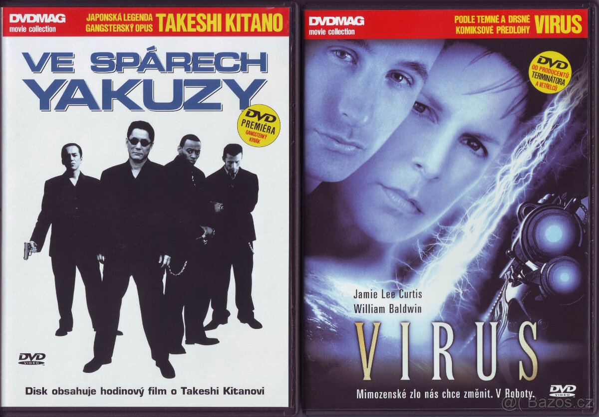 Filmy na DVD, 20x originál v plastovém boxu