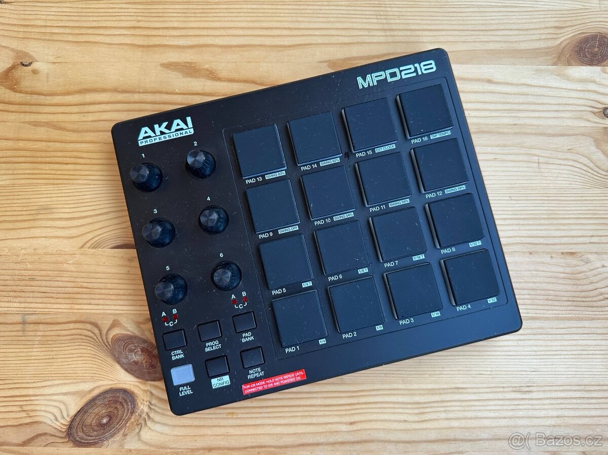 🎛️ Akai MPD218 – MIDI pad kontrolér