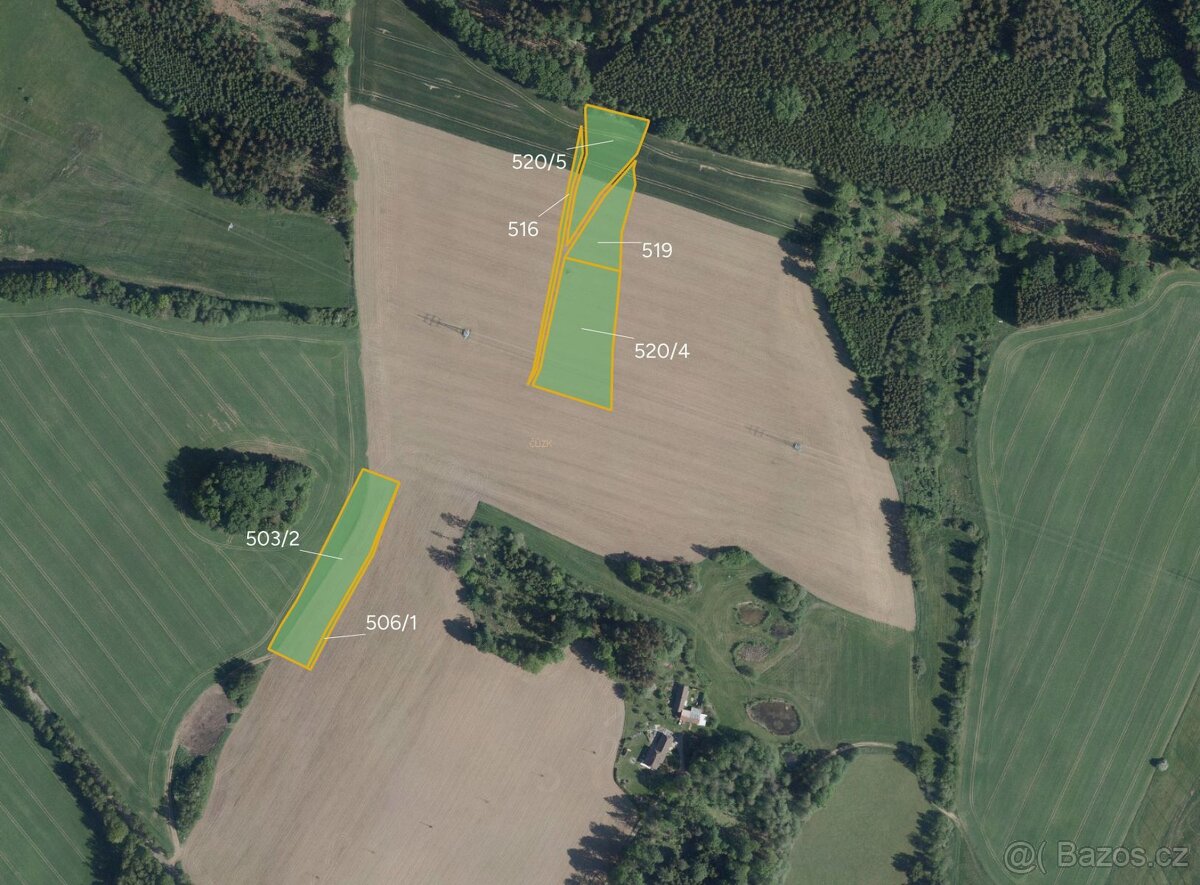 Zemědělská půda, prodej, Bystrá, Pelhřimov