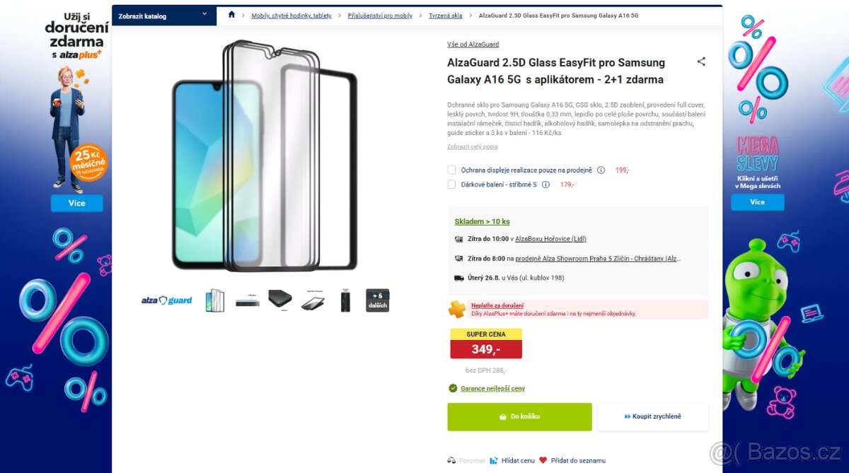 Samsung Galaxy A16 5G Ochranné sklo 3ks