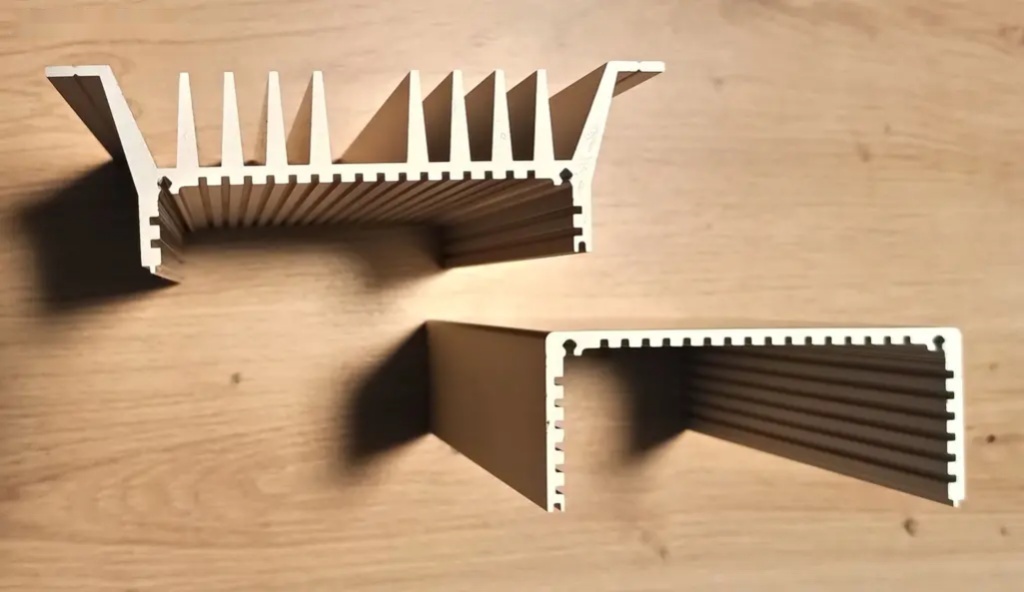 Přístrojový chladič žebrovaný hliníkový, nový