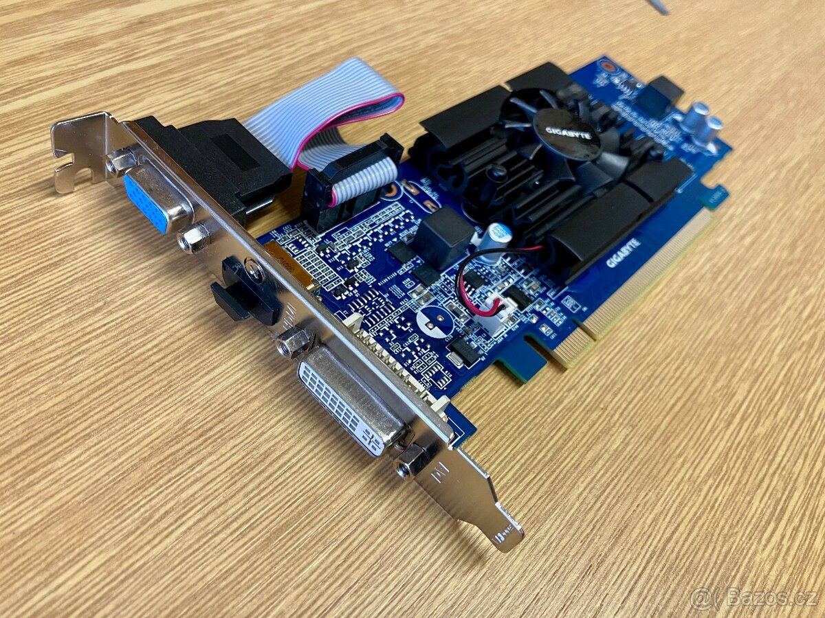 GIGABYTE GV-N210D3-1GI rev.6 HDMI DVI VGA + kabel