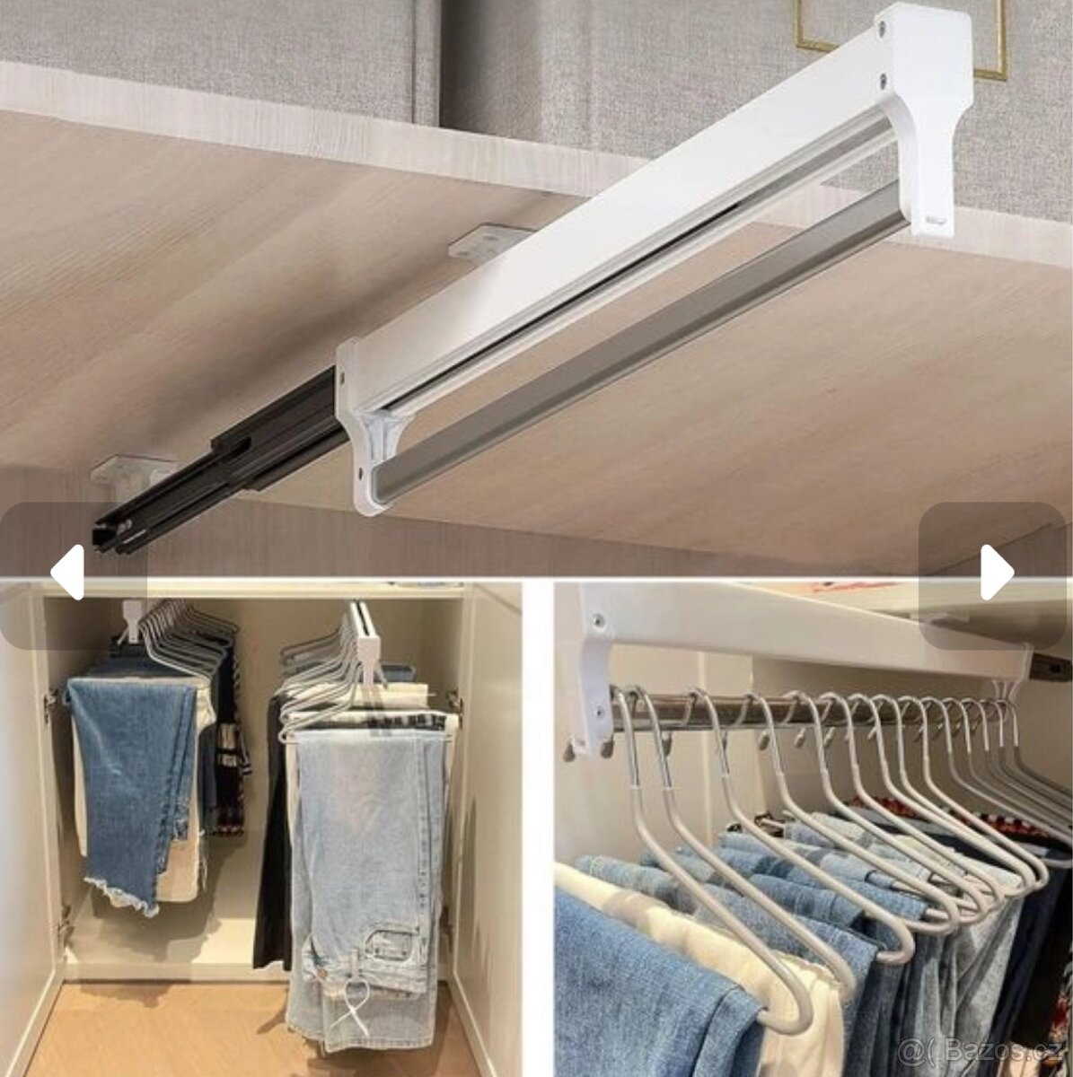 Výsuvný věšák, 2ks