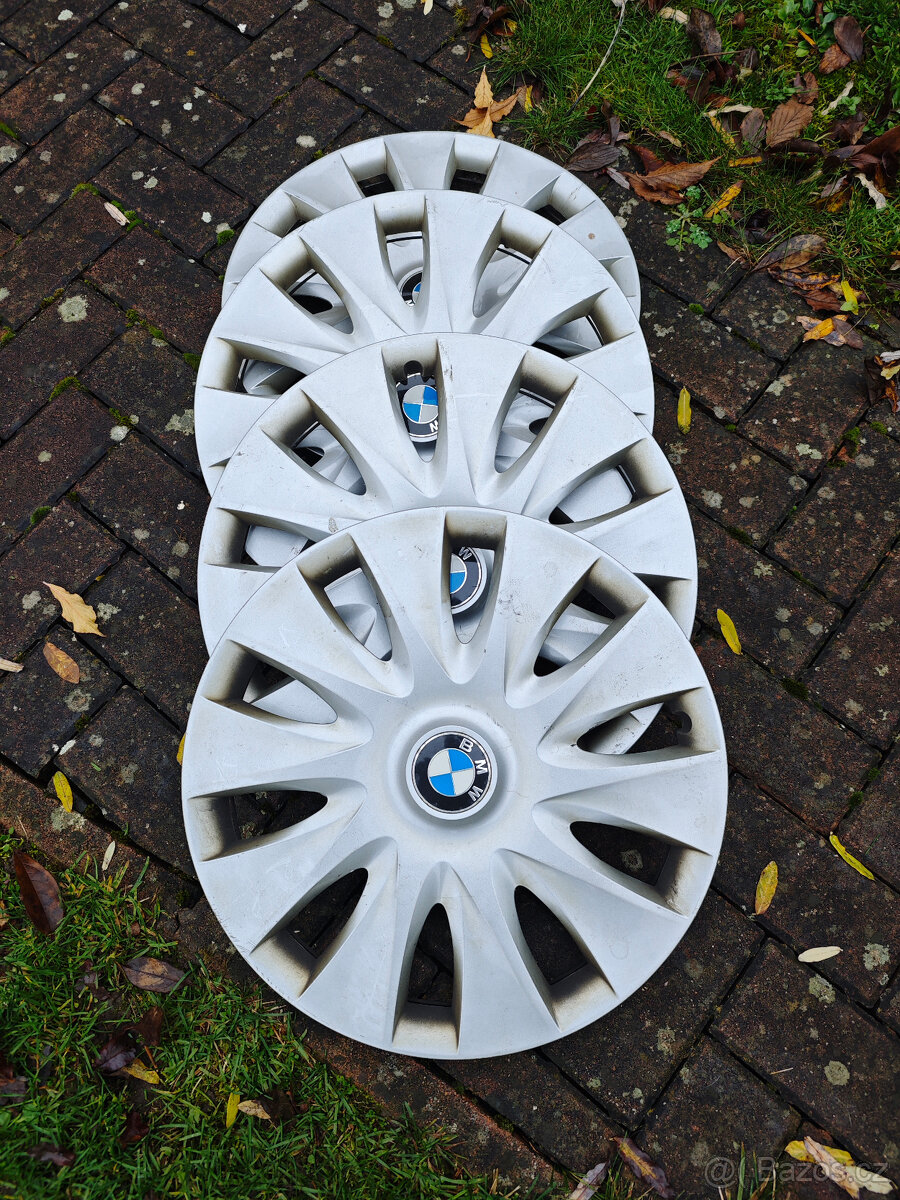 16" plechova kola + plastové kryty original BMW