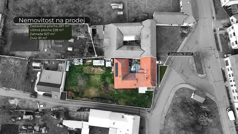 Prodej vícegeneračního domu 228 m², Horní Újezd