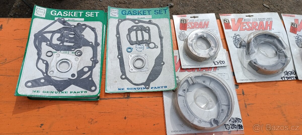 Brzdové čelisti - pakny - pro JAPONSKÉ motocykly