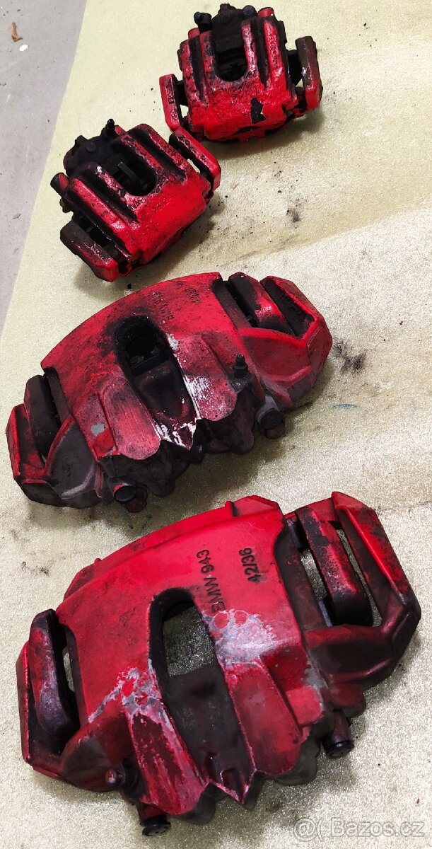 Brzdové třmeny BMW 7, e65/e66, 750i - V8, 2006.