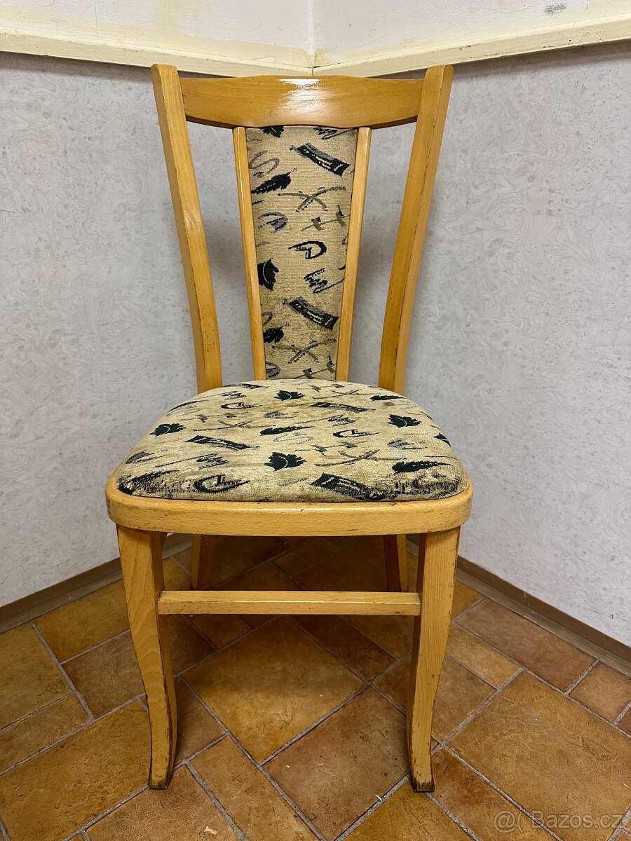 Židle THONET světlé, 7ks