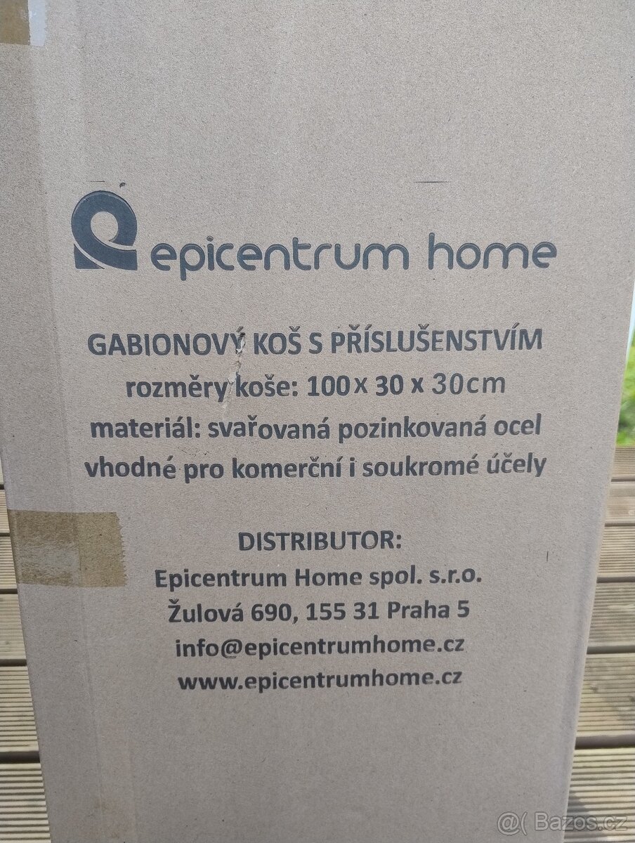 Prodám Gabionové koše 30x30x100 oka 4x10 nové.