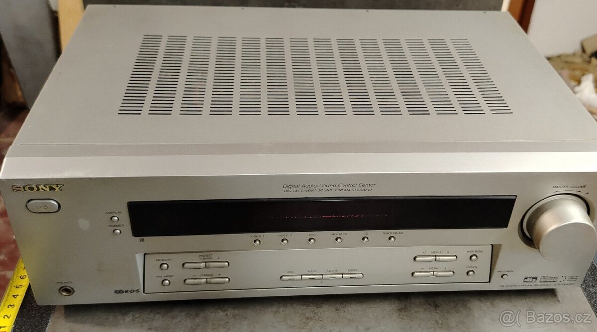 Sony receiver plus subwoofer aktivní a dvd