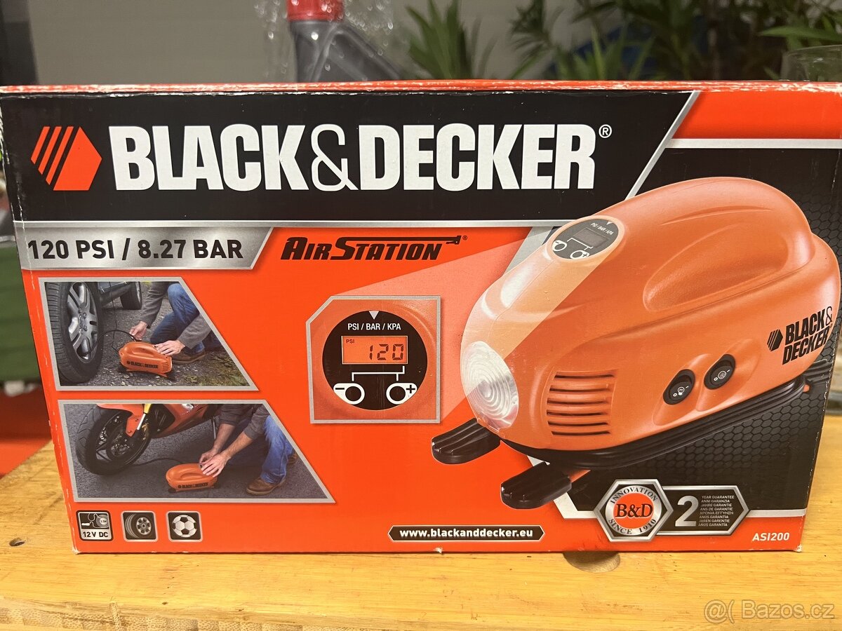 Nový auto kompresor Black&Decker ASI200-XJ