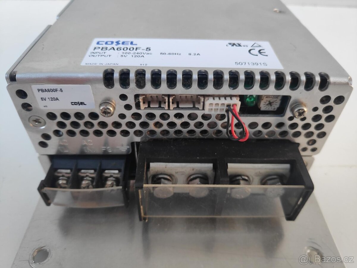 Spínaný zdroj Cosel PBA600F-5, výstup 5V / 120A za 1/24 ceny